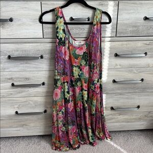 Natural Life floral tank dress women women’s large
